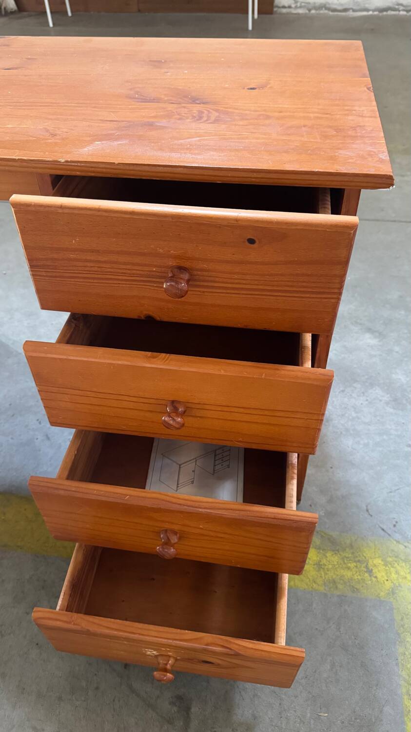 Vintage solid wood desk