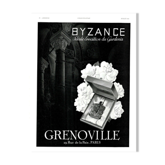 Affiche vintage années 30 Grenoville parfum