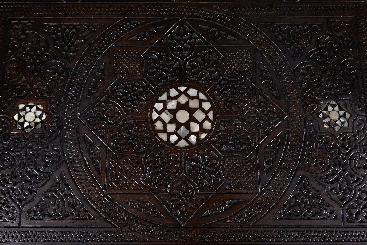 Syrian walnut table – late 19th century