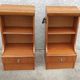 Pair of bedside tables with integrated lighting, 1970s.
