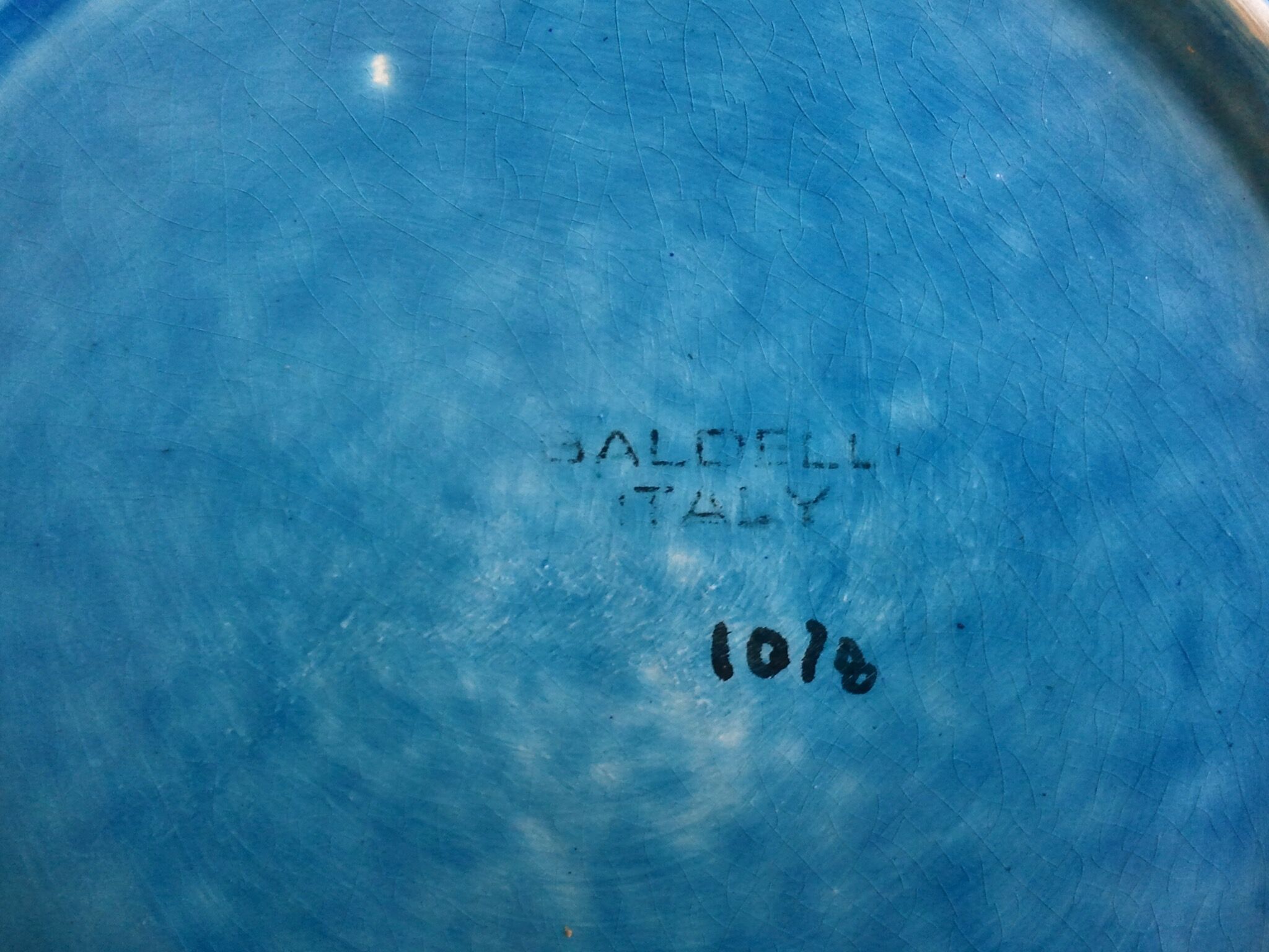 Empty pocket ceramic Italy 60 years