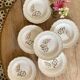 Set of 6 vintage Salins soup plates