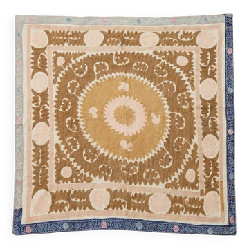 Vintage hand-embroidered tablecloth 140x156 cm
