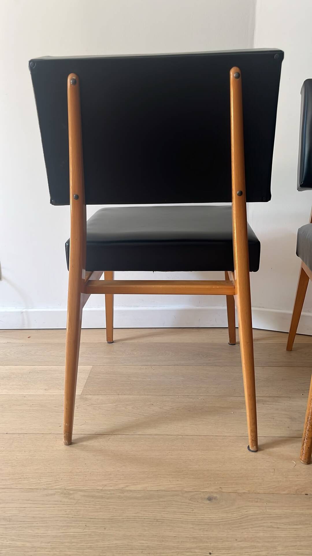 Paire de chauffeuse midcentury