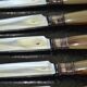 6 old table knives signed J Ott Coutellerie de Colmar