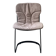 Cidue chair in black metal and short velvet, designed by Willy Rizzo in 1970.
