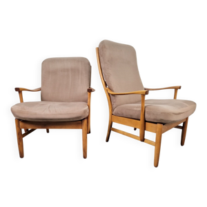 Fauteuils en hêtre vintage - farstrup