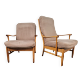 Fauteuils en hêtre vintage de Farstrup Møbler, années 1970, ensemble de 2