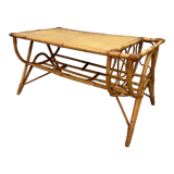 Vintage rattan coffee table