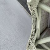Rattan side table