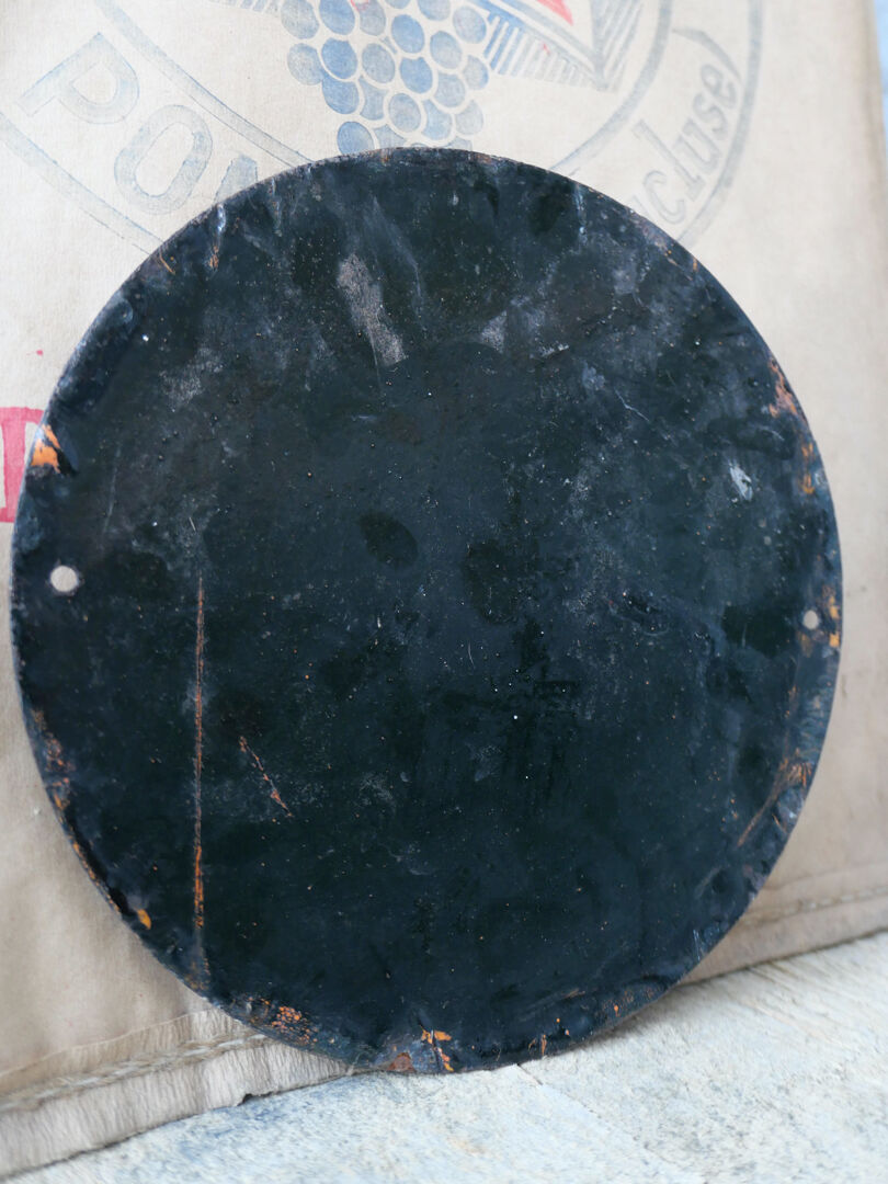 Russian factory enamelled plate