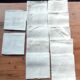 12 old napkins monogram MD