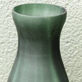 Blown glass vase, frosted satin.