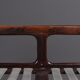 Two-seater and rosewood armchair produced by Komfort