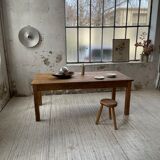Farmhouse table in elm and pine 2m