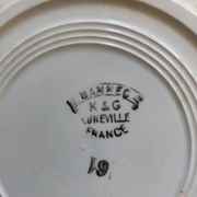 Hollow plate Lunéville Bannec
