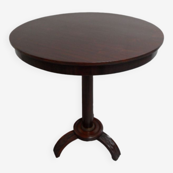 Antique mahogany round winetable  sidetable