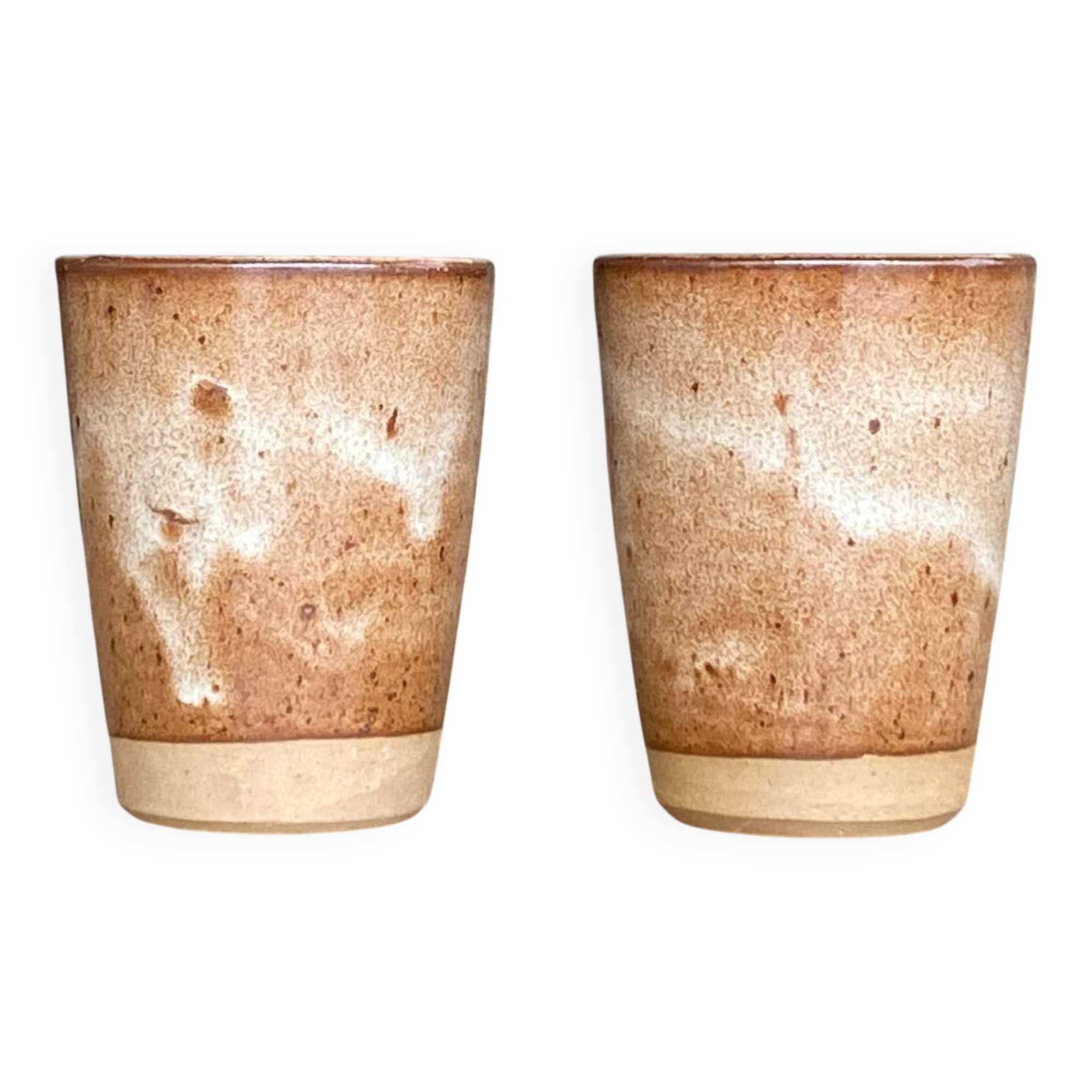 2 stoneware mugs by Roger Jacques