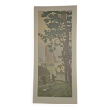 Lithograph by Henri Rivière The Enchantment of the Hours - The Mist