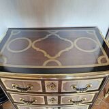 Small St Louis XIV curved chest of drawers Maison Jansen