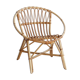 Adult-sized rattan shell chair