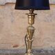19th Century Bronze Candlestick Lamp Base In Louis XVI Style