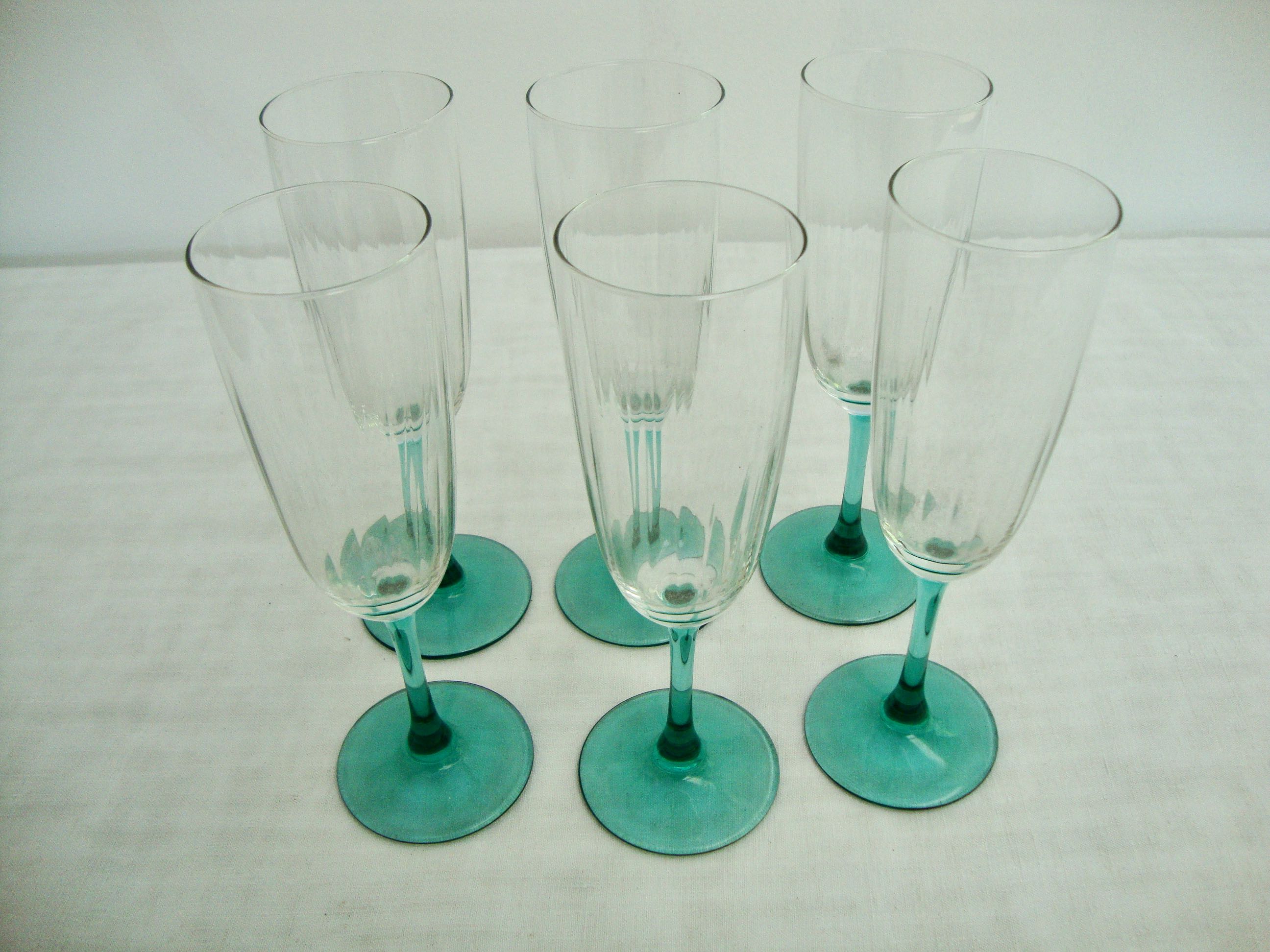 Set de 6 verres flûtes à champagne
