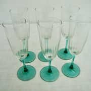 6 glasses champagne flutes
