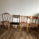 Set of 4 mismatched chairs