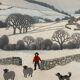 20th century naive snowy landscape by Currie
