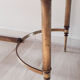 Bronze and marble coffee table