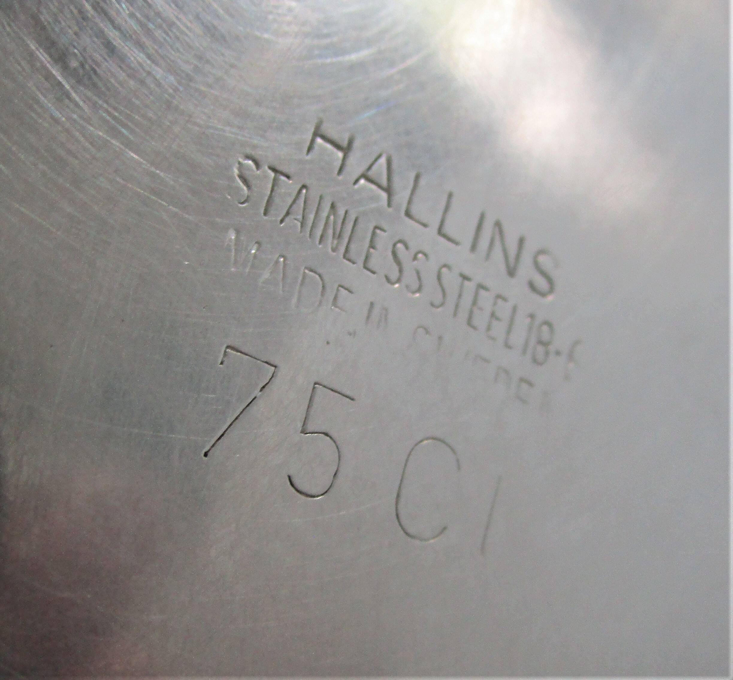 Deux pichets inox Vollrath Hallins vintage