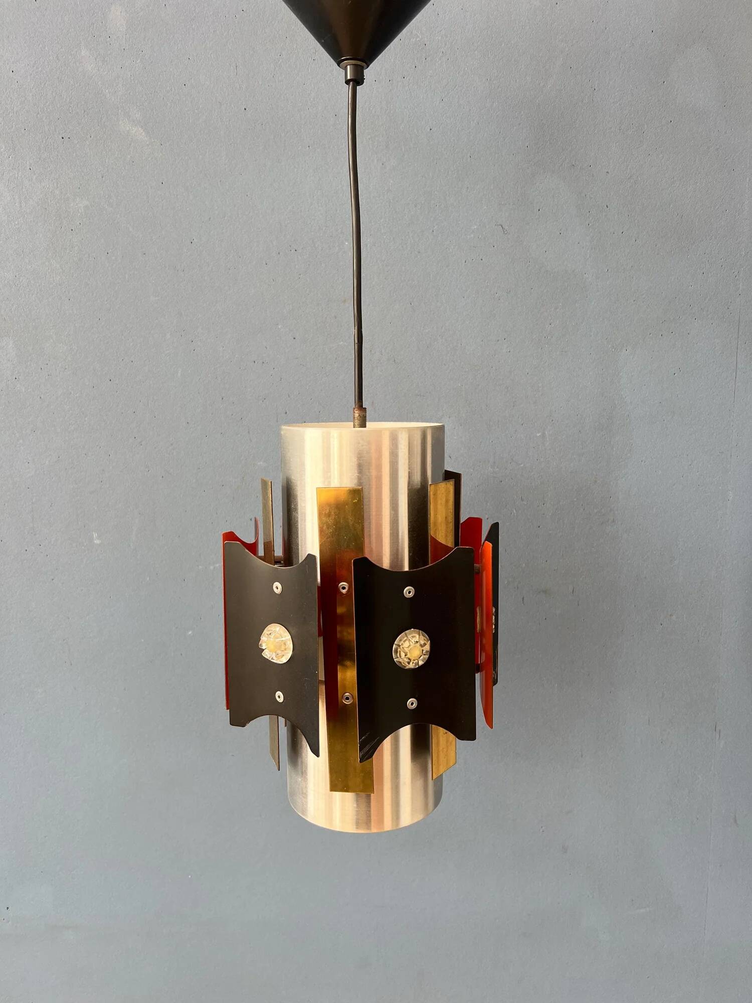 Vintage Lakro Amstelveen Space Age Pendant Lamp
