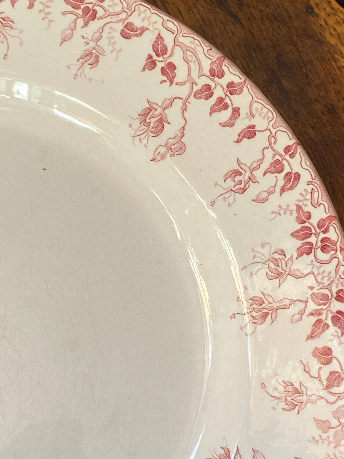 Large serving dish, ironstone, Cie Franco Anglaise