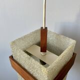 Teak and perspex pendant light from the 60s