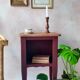 Renovated antique bedside table
