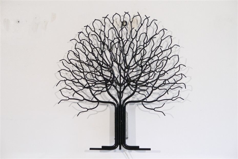 Vintage Swedish metal wall lamp 1970