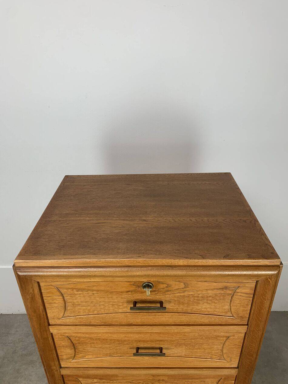 Secrétaire, bureau, commode en chêne, années 50