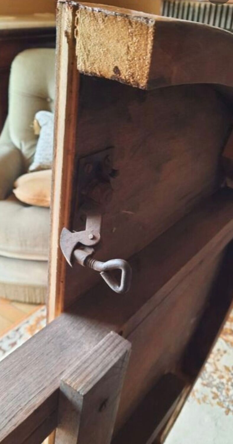 Oval table in cherry wood and zebra wood