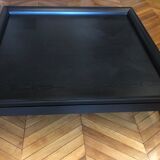 Wooden coffee table painted in black