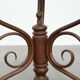 Antique Thonet design side table from the early 20th century with a natural stone top