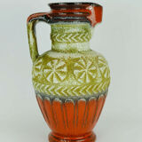 1960's vintage retro vase jug abstract pattern bay keramik wgp model 73 30