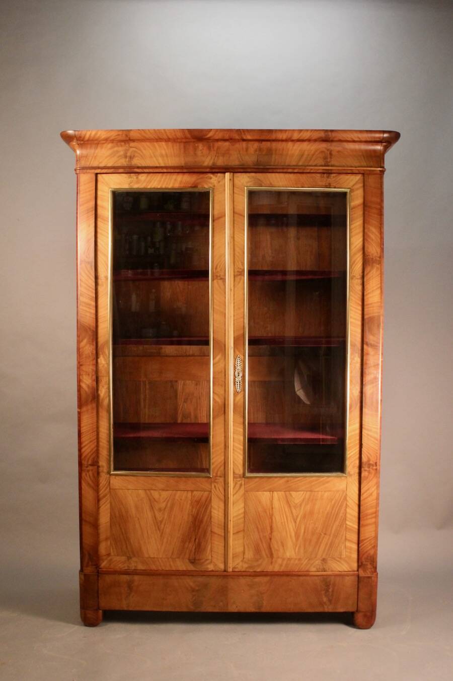 Restoration period mahogany bookcase