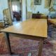 Table de ferme 230 x100 ,chêne clair patiné,