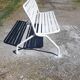 Iron and wood bench of the 50s foldable