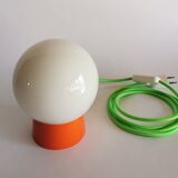 Vintage white opaline "Orange" living room bedside desk lamp