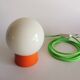 Vintage white opaline "Orange" living room bedside desk lamp