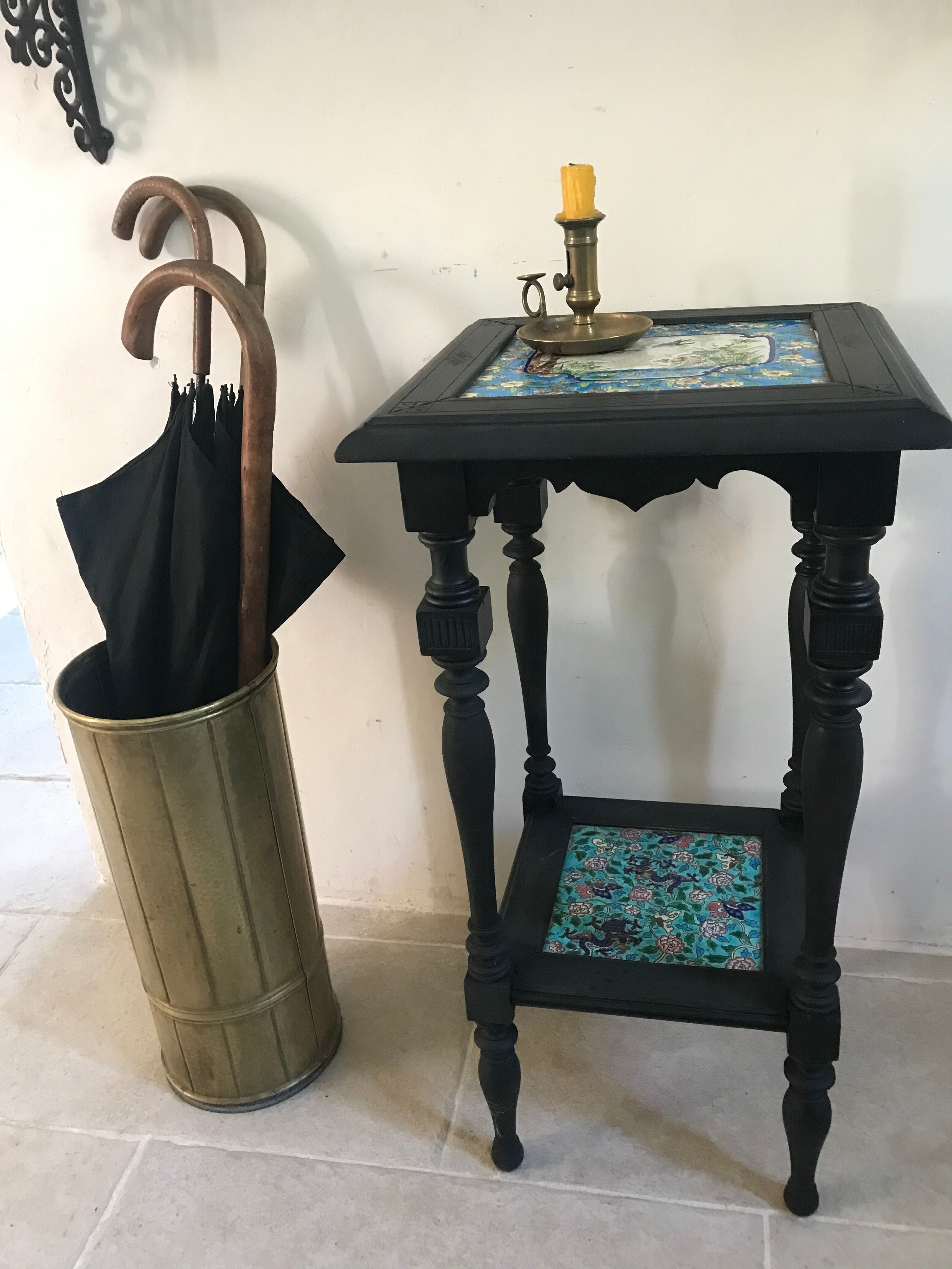 Brass umbrella holder early XXeme