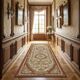 Aubusson style knotted pile rug – 2.45 x 0.90 metres –
