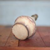 Vintage lamp, crackled glazed stoneware lamp, table lamp, bedside lamp.